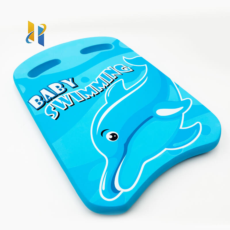 using a kickboard while swimming